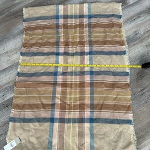 Nordstrom Tan and Cream Striped Infinity Scarf